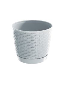 Plastový kvetináč Ratolla Round biela, pr. 16,5 cm