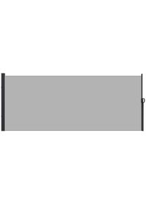 Outsunny Retractable Side Awning Windbreak dim. 3L x 1.8H m Aluminum Polyester Anti-UV High density 180 g/m² light gray | Aosom Ireland