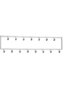 Wohnling Mid.you Wandgarderobe , Silberfarben , Metall , 80x20x4 cm , Garderobe, Garderobenpaneele, Wandgarderobe