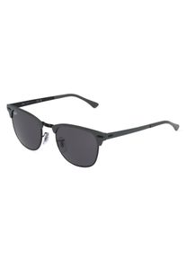 Ray-Ban RB 3716 CLUBMASTER METAL | okulary przeciwsłoneczne | Kształt okularów: browline, minerał, szary