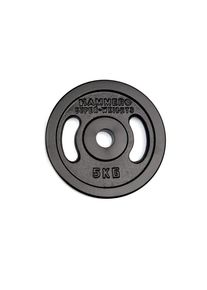 HAMMER Weight plate 30 mm black - 5 kg