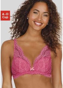 Lascana Schalen-BH »Valentina«, mit floraler Spitze im High-Apex Look, Dessous