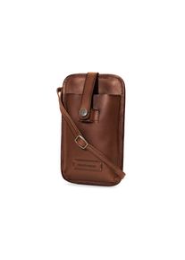 DRAKENSBERG Phone Bag »Vic« Vintage-Brown | Buffalo Leather | male | Vintage, Smartphone, Case, Handmade