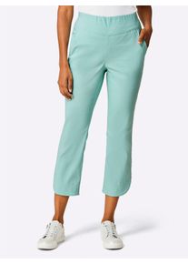 Dames 7/8-broek met splitten, afgerond in mint ,maat 40, Witt, 76% Lyocell, 19% Polyamide, 5% Elastan