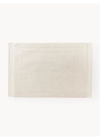 Dywanik łazienkowy z bawełny organicznej Premium, antypoślizgowy Beżowy Bawełna, Bawełna organiczna S 60 x D 90 cm | Westwing Collection