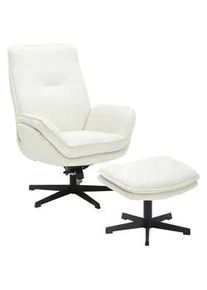 CARRYHOME Relaxsesselset , Creme , Metall, Textil , 75x103x85 cm , Liegefunktion, Relaxfunktion , Wohnzimmer, Sessel, Relaxsessel