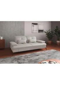 Sit & More Sit & More 2,5-Sitzer , Weiß , Leder , Echtleder , Nappaleder , 202x90x122 cm , Goldenes M, Oeko-Tex® Standard 100, Made in Europe, DGM-Klimapakt , Rücken echt, Armteil links, Armteil rechts , Wohnzimmer, Sofas & Couches, Sofas, 2-Sitzer Sofas