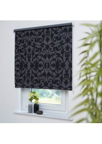Liedeco Seitenzugrollo »Dekor Ornament«, Lichtschutz, ohne Bohren