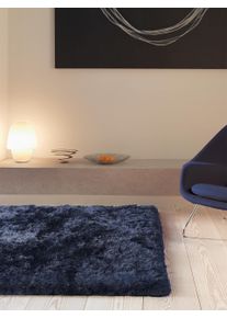 benuta Finest Dywan shaggy Bright niebieski 160x230 cm Uni