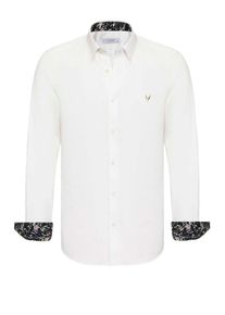 By Diess Collection Heren Overhemd 'Dies-270' ecru / goudgeel / donkergrijs / zwart L