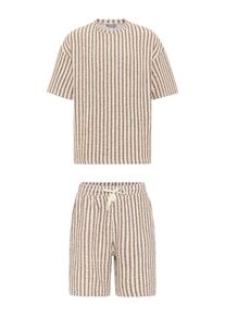 Dandalo Hausanzug 'Gijs' Herren beige / braun / weiß Größe L