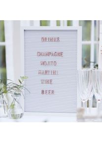 Ginger Ray Blomster bryllup pinboard hvid rose guld 40 x 30 cm