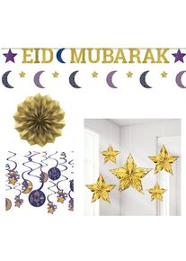 Set di decorazioni per la camera Eid Mubarak Deluxe