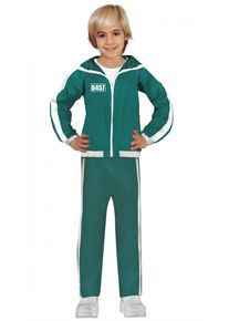 Green death game jogging suit for boys