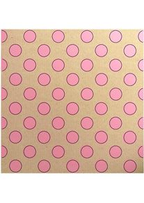 Papel de regalo rosa punteado
