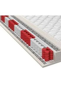 Xora Boxxx Taschenfederkernmatratze , Weiß , Textil , H2 , 200x200 cm , Bezug abnehmbar/waschbar, wendbar, atmungsaktiv, alternative Größen erhältlich, Partnermatratze , Schlafzimmer, Matratzen