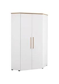 Paidi Babykleiderschrank , Weiß, Eichefarben , Holzwerkstoff , Eiche , massiv , 6 Fächer , 101.9x206x125.9 cm , Blauer Engel, Goldenes M , Beimöbel erhältlich , Babymöbel & Kindermöbel, Babyzimmer, Babyzimmer-Serien