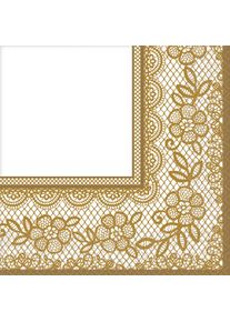Amscan 16 flower embroidery napkins 33cm