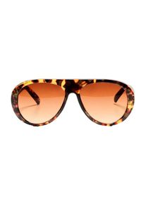 Bershka Sonnenbrille Damen karamell / cognac / dunkelbraun / schwarz Größe One Size