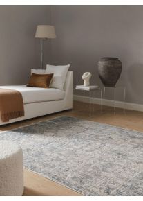 benuta Nest Dywan Valencia beżowo-niebieski 160x230 cm Ornamenty, Vintage,Patchwork