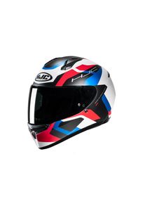 HJC C10 Tins Integralhelm (schwarzmatt/weiß/blau/rot)