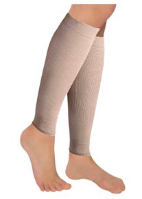 Damen Stützende Wadenstulpen in beige ,Größe 0, WITT, 60% Baumwolle, 20% Elasthan, 20% Polyamid