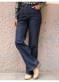 Damen Jeans mit Nietenbesatz in dark blue ,Größe 44, WITT, 99% Baumwolle, 1% Elasthan