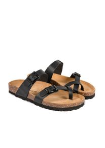BABUNKERS Family Leren teenslippers zwart - 62% | Maat: 38 |