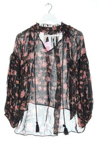 Zara Woman Transparentna bluzka Damski, Rozmiar 38, czarny