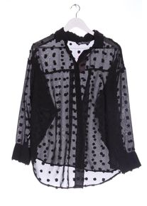 Zara Transparentna bluzka Damski, Rozmiar 40, czarny