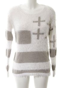 Only Maglione girocollo Donna, Taglia 34, bianco