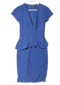 Hybrid Vestito peplo Donna, Taglia 36, blu