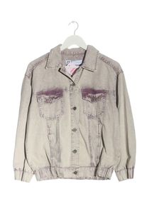 Zara Jeansowa kurtka Damski, Rozmiar 36, jasnoszary, Bawełna