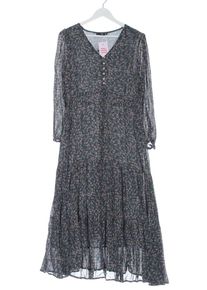 MNG Basics Abito a maniche lunghe Donna, Taglia 38, grigio chiaro, Viscosa