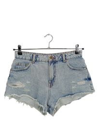 Zara Jeansowe szorty Damski, Rozmiar 36, niebieski, Bawełna
