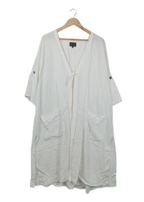 olars ulla organic Blusa taglie forti Donna, Taglia 40, bianco, Viscosa