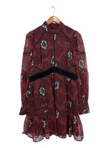 Ted Baker Sukienka z falbanami Damski, Rozmiar 40, czerwony, Poliester