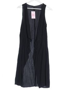 BCBGMAXAZRIA Długa dzianinowa kamizelka Damski, Rozmiar 36, czarny, Wiskoza