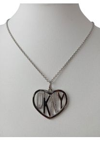 DKNY Necklace Women, One Size, silver-colored