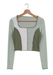 Shein Koszula o skróconym kroju Damski, Rozmiar 40, jasnoszary