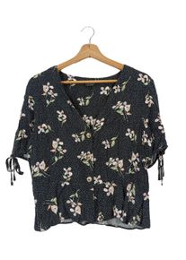 Topshop Bluzka z krótkim rękawem Damski, Rozmiar 42, czarny, Wiskoza