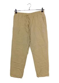 Zara Pantaloni di carta Donna, Taglia 38, crema