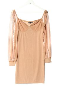 PrettyLittleThing Evening Dress Women, Size 40, nude
