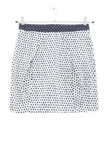 Zara Basic Spódnica z wysokim stanem Damski, Rozmiar 36, biały