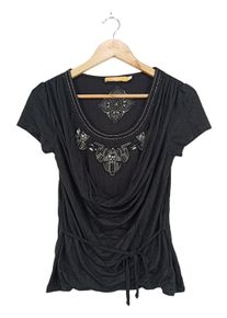 Biba Maglia con scollo a cappuccio Donna, Taglia 36, nero