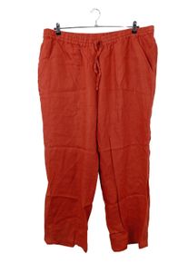 DW-Shop Pantaloni di carta Donna, Taglia 52, rosso, Lino