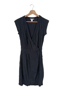 H&M H&M Kopertowa sukienka Damski, Rozmiar 34, czarny, Wiskoza