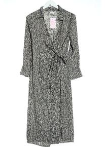 H&M H&M Kopertowa sukienka Damski, Rozmiar 38, czarny, Wiskoza