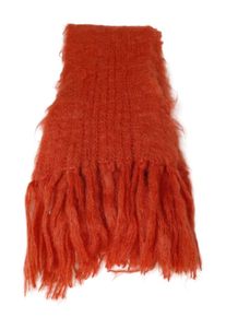 babymoh by HINTERVELD Sciarpa con frange Donna, One Size, rosso