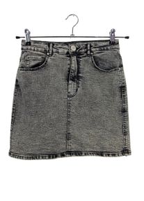 Zara Jeansowa spódnica Damski, Rozmiar 38, jasnoszary